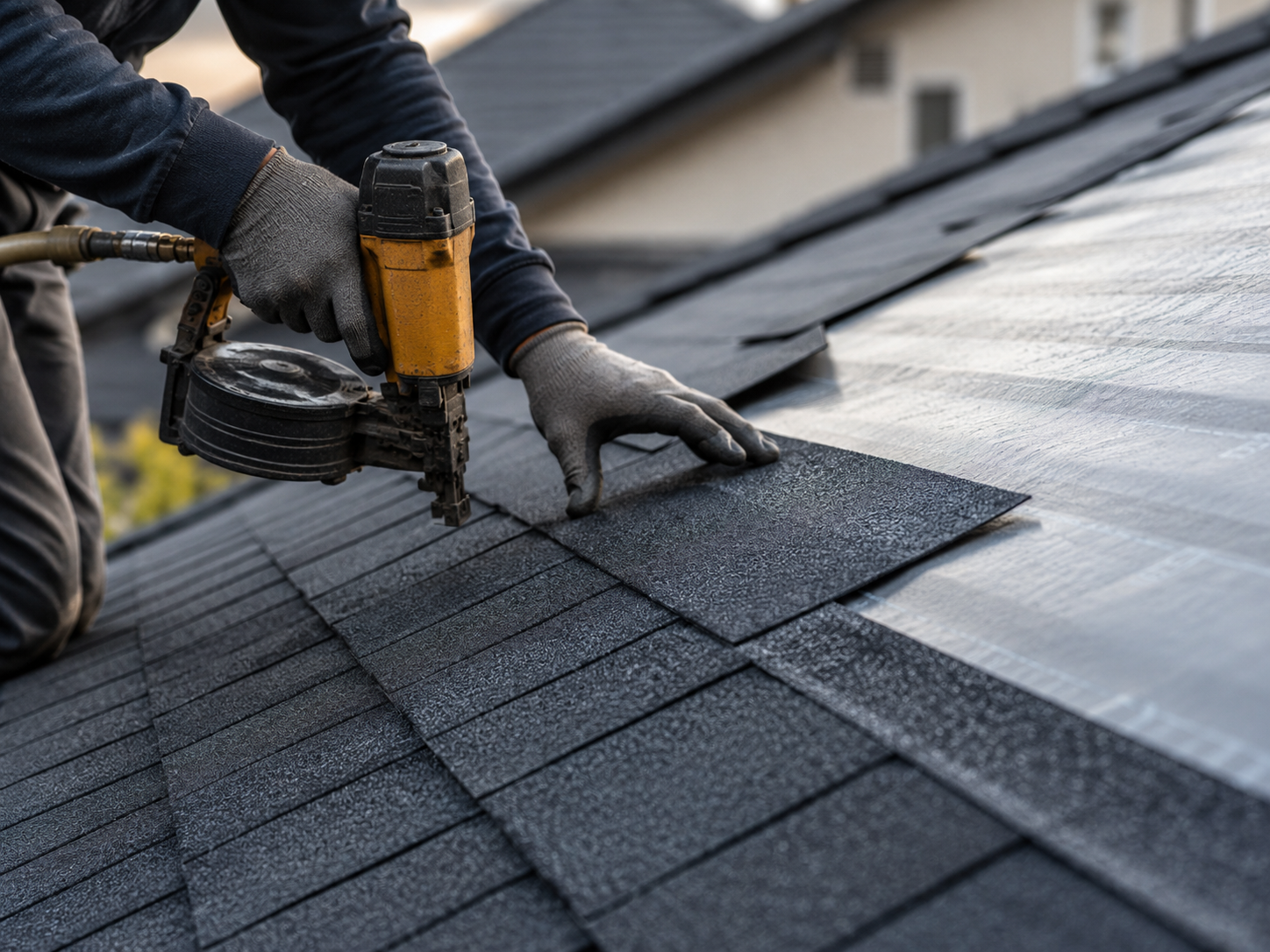 Roof coating being applied to Brisbane terracotta tiles